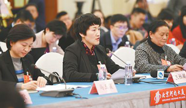 图片报道：人大代表王杜娟发言